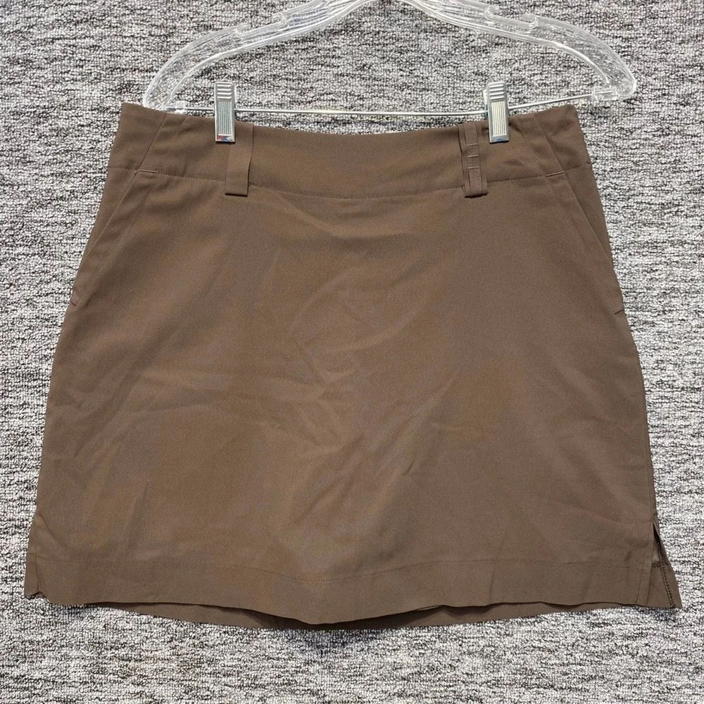 Nike Golf Skort Women 8 Brown Dri Fit Activewear Athletic